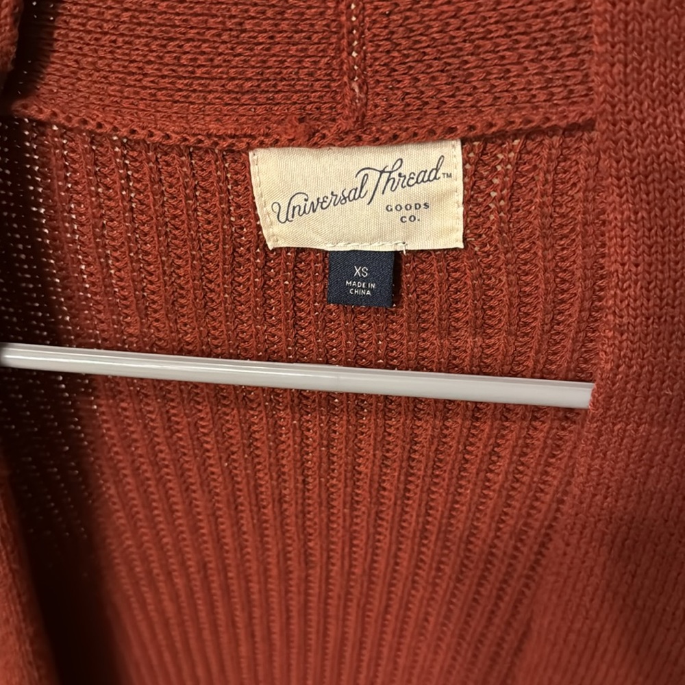 Burnt Orange Universal Thread Open Front Cardigan - image 6